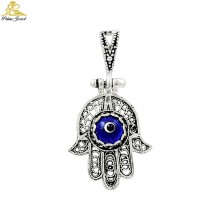 Gümüş Nazar Boncuğu Kolye Ucu